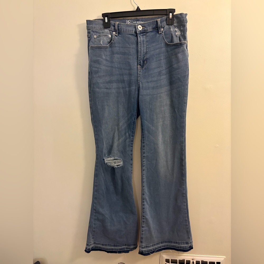 No Boundaries Light Blue Flare Jeans